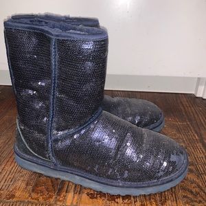 Navy blue sparkle Ugg’s
